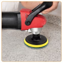 diamond wet polishing pads kit for stone, concrete, marble, granite, glass – pads with hook & loop backing, resin bond