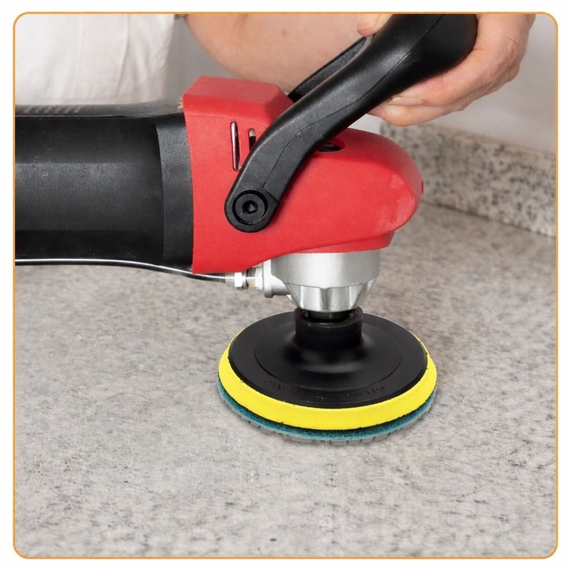 Diamond Wet Polishing Pads Kit For Stone Concrete Marble Granite Glass Pads With Hook Loop Backin 0