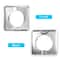 Stainless Steel Gas Range Stove Drip Pans Square Burner Covers Reusable 1