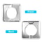 Stainless Steel Gas Range Stove Drip Pans Square Burner Covers Reusable 1