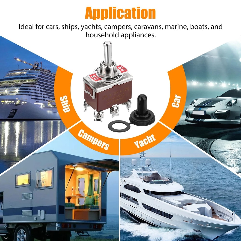 Heavy Duty Waterproof Toggle Switch For Automotive Marine Applications 3