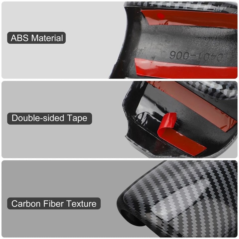 Carbon Fiber Gear Shift Knob Cover Trim Premium Interior Upgrade 5