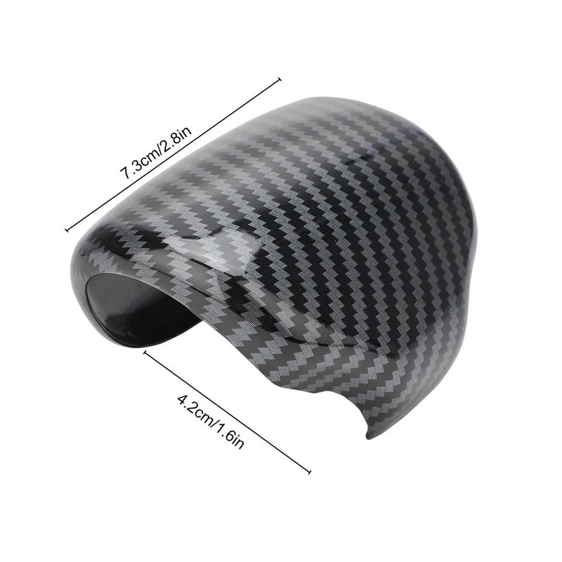 Carbon Fiber Gear Shift Knob Cover Trim Premium Interior Upgrade 6