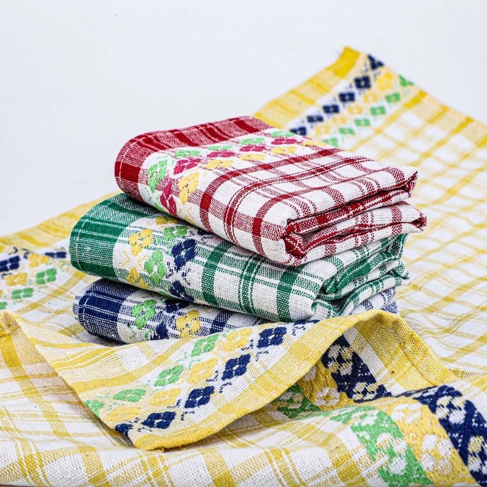 Absorbent Cotton Terry Kitchen Towels Large Dish Cloths Tea Towels 1