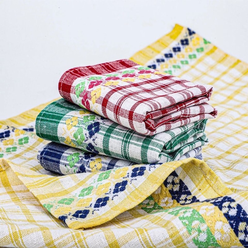 Absorbent Cotton Terry Kitchen Towels Large Dish Cloths Tea Towels 1