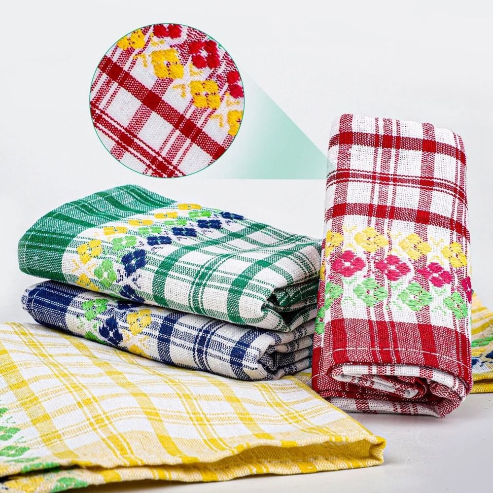 Absorbent Cotton Terry Kitchen Towels Large Dish Cloths Tea Towels 3