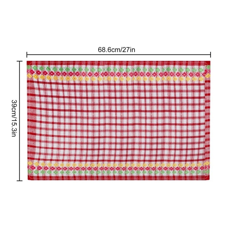 Absorbent Cotton Terry Kitchen Towels Large Dish Cloths Tea Towels 4