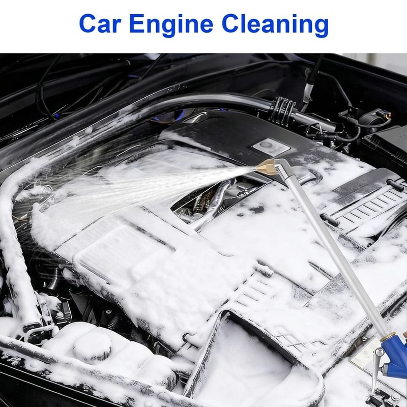 Heavy Duty Engine Cleaning Air Blow Gun With Siphon Hose Powerful Pneumatic Automotive Cleaning To 3