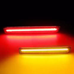 front & rear led side marker light lamps – smoked lens, high brightness, waterproof