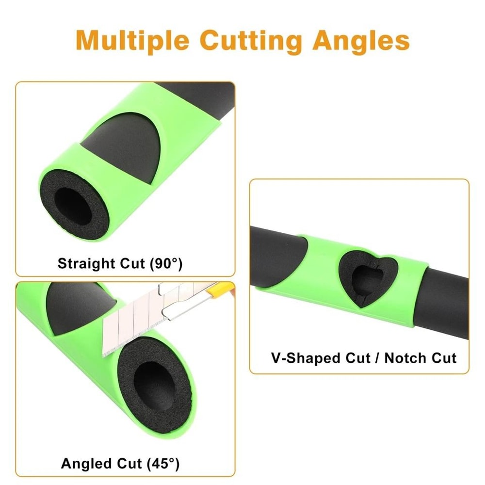 Pipe Insulation Cutting Guide Tool Molded Foam Cutter For Precise Ergonomic Cuts 3