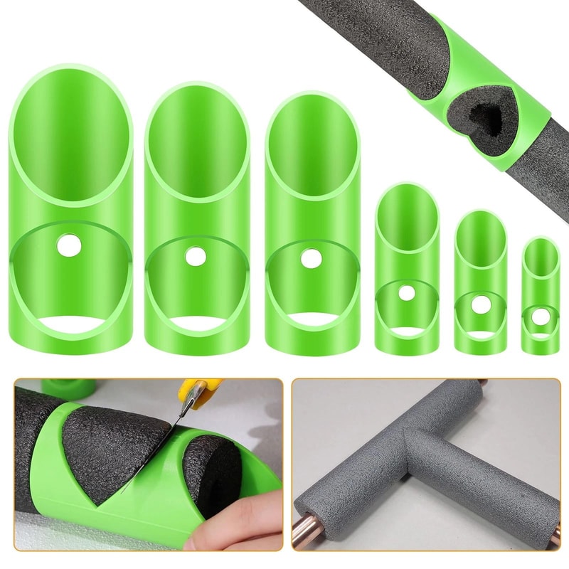 Pipe Insulation Cutting Guide Tool Molded Foam Cutter For Precise Ergonomic Cuts 5