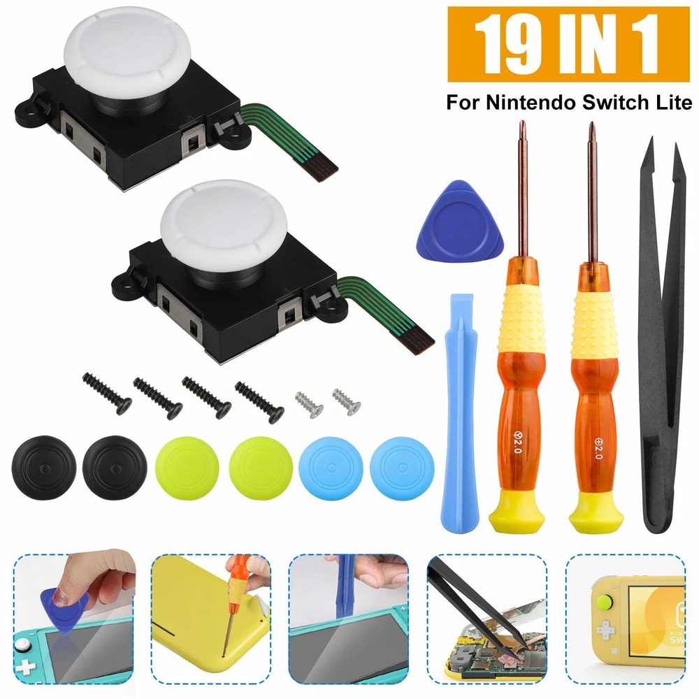 Switch Lite Analog Joystick Replacement Kit With Repair Tools 5