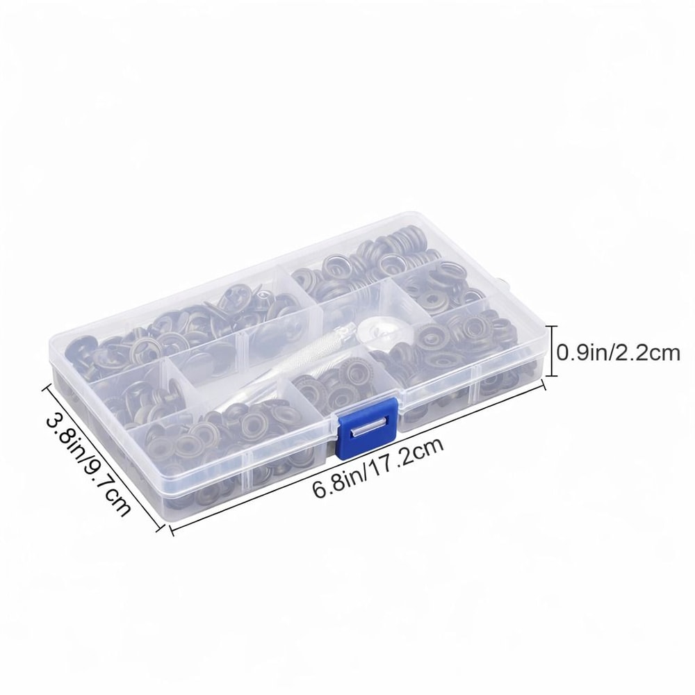 Heavy Duty Snap Fastener Kit With Tool Metal Snap Buttons For Sewing And Leather Crafts 2