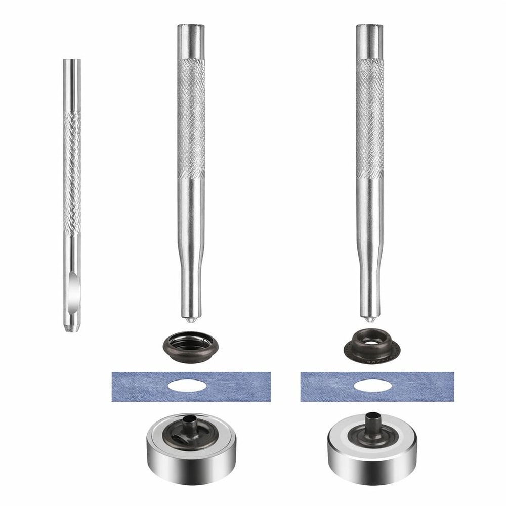 Heavy Duty Snap Fastener Kit With Tool Metal Snap Buttons For Sewing And Leather Crafts 0