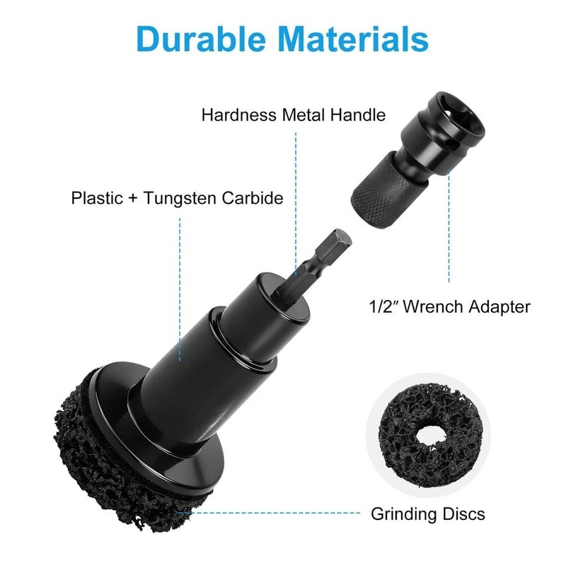 Wheel Stud Hub Cleaner Kit For Brake Disc Rust Removal And Polishing 5