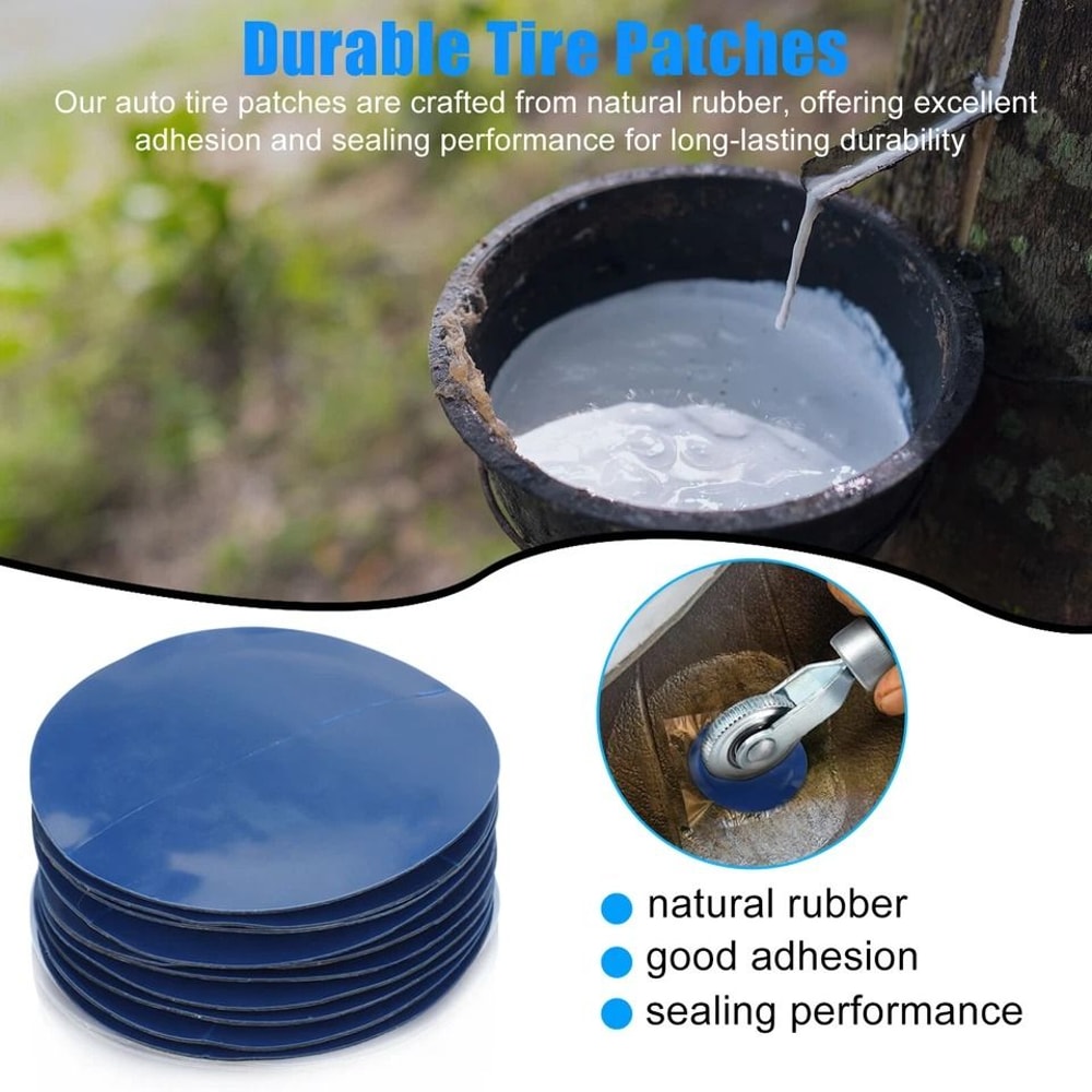 Premium Flat Tire Repair Patch Kit With Tire Repair Patches For Car Truck Motorcycle 6