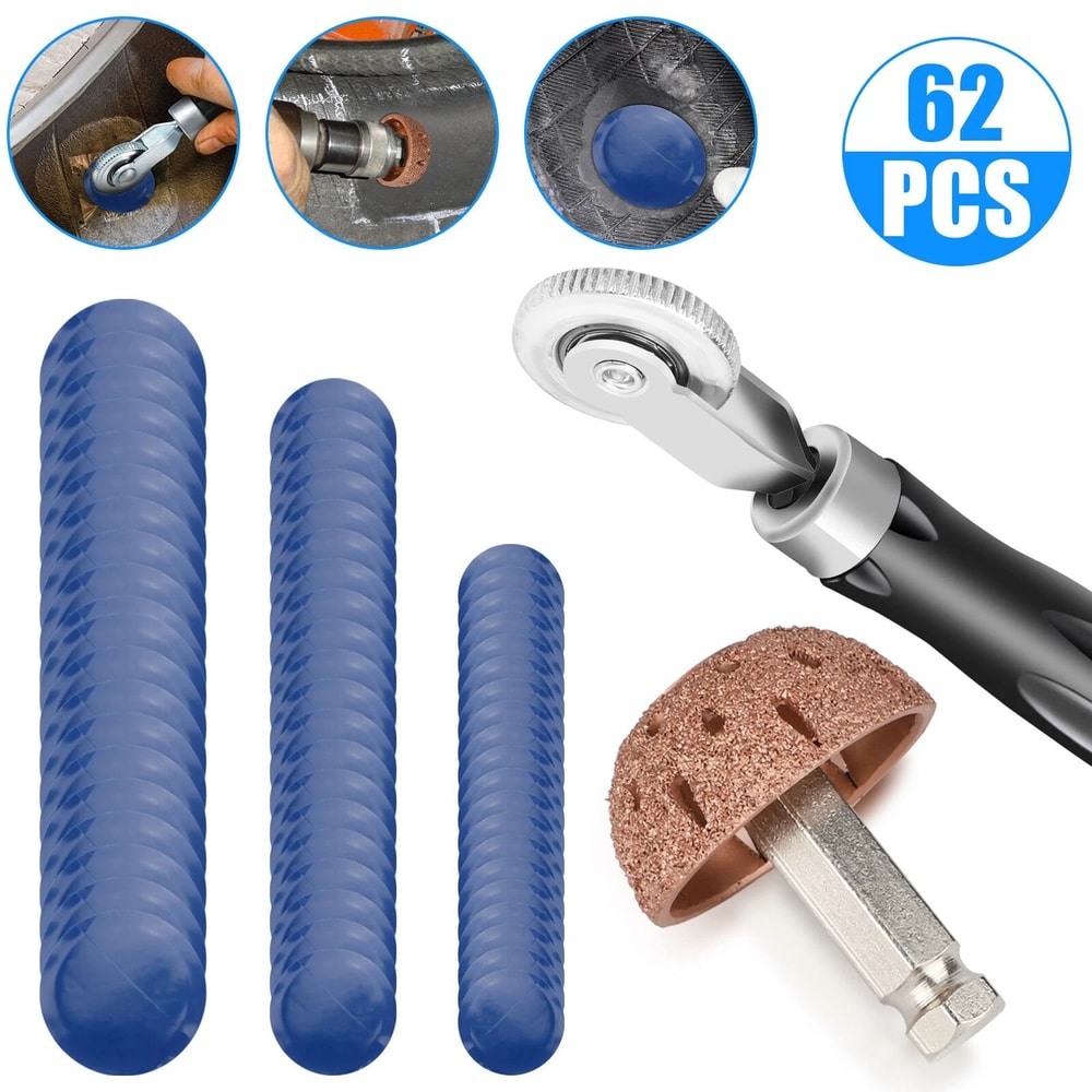 Premium Flat Tire Repair Patch Kit With Tire Repair Patches For Car Truck Motorcycle 8