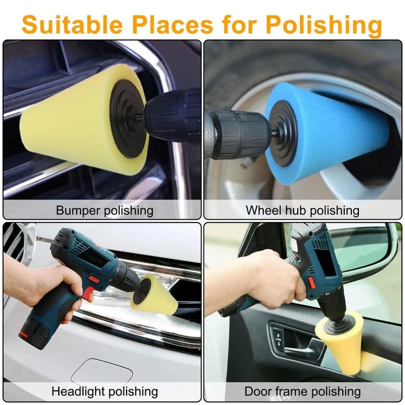 ProDetail Car Wheel Polishing Pads Set Drill Polishing Pad Kit For Deep Cleaning Shine 3