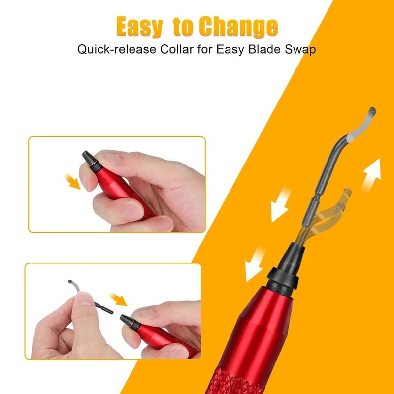 Deburring Tool Kit With HighSpeed Steel Burr Removal Blades Pointed Cutter Pen 3