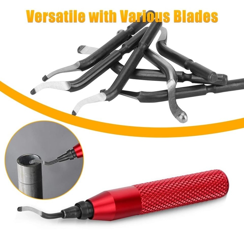 Deburring Tool Kit With HighSpeed Steel Burr Removal Blades Pointed Cutter Pen 4