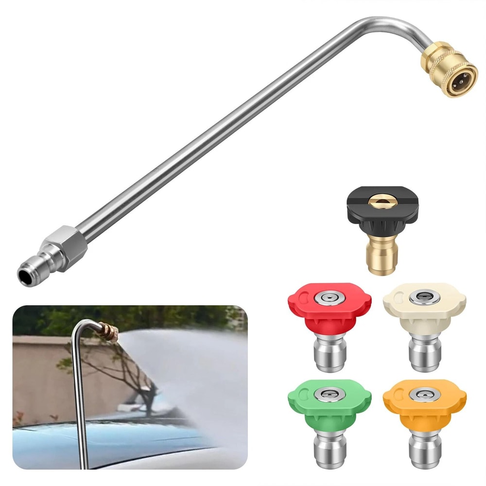 High Pressure Rod Washer Extension Gutter Rod With Nozzle Tips Versatile Telescoping Wand For Pres 2