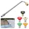 High Pressure Rod Washer Extension Gutter Rod With Nozzle Tips Versatile Telescoping Wand For Pres 2