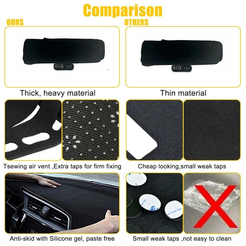 Custom Dashboard Mat AntiUV NonSlip Car Interior Pad 8