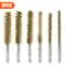 Brass Bore Cleaning Wire Brushes Set For Power Drill Versatile Cleaning For Tubes Ports Cylinders 7