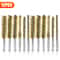 Brass Bore Cleaning Wire Brushes Set For Power Drill Versatile Cleaning For Tubes Ports Cylinders 8