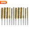 Brass Bore Cleaning Wire Brushes Set For Power Drill Versatile Cleaning For Tubes Ports Cylinders 8