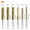 Brass Bore Cleaning Wire Brushes Set For Power Drill Versatile Cleaning For Tubes Ports Cylinders 5