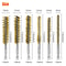 Brass Bore Cleaning Wire Brushes Set For Power Drill Versatile Cleaning For Tubes Ports Cylinders 5