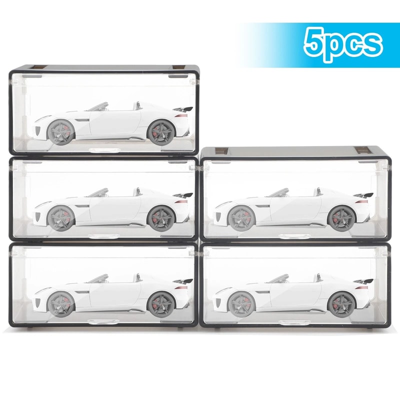 Acrylic Dust Proof Display Case For Scale Model Car Storage Freely Stackable Durable And Transpare 5
