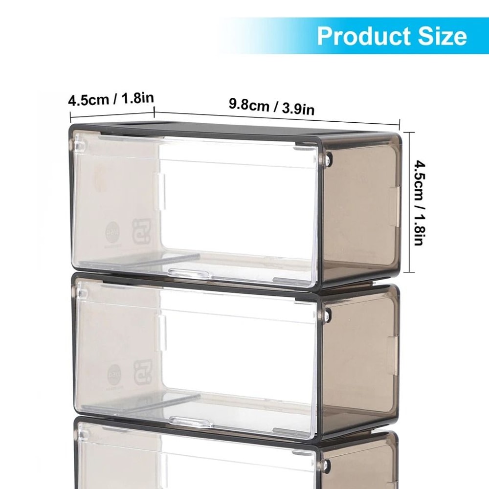 Acrylic Dust Proof Display Case For Scale Model Car Storage Freely Stackable Durable And Transpare 3