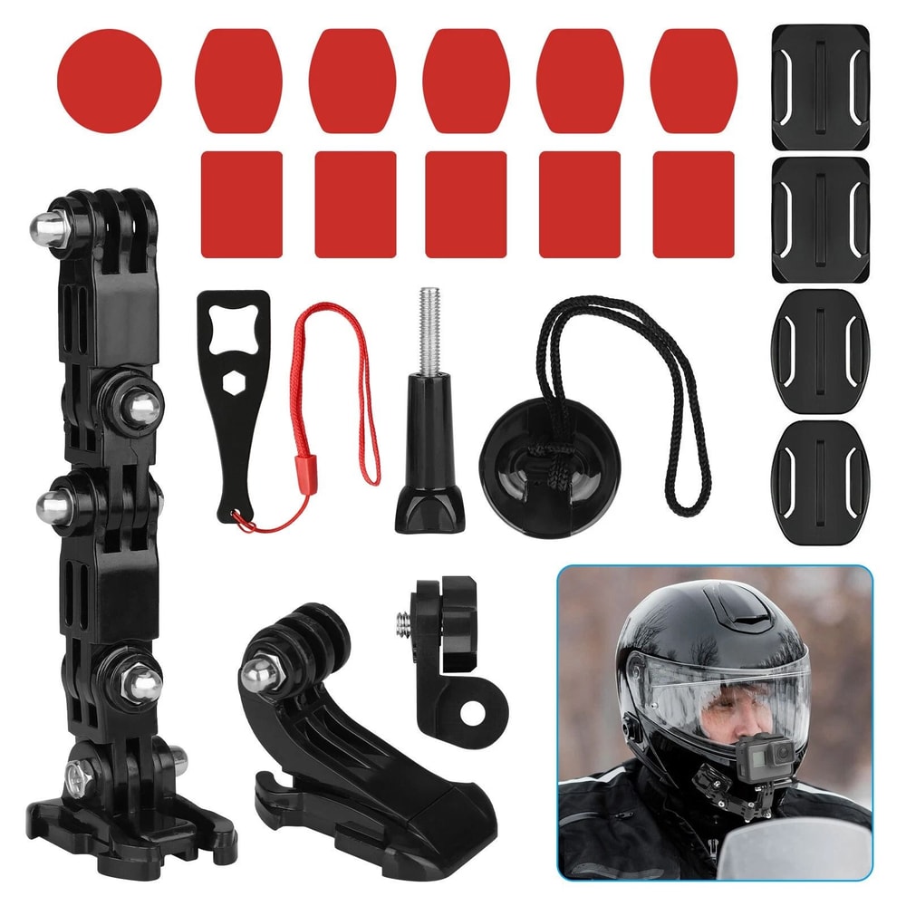 Helmet Chin Mount Kit For GoPro Sports Camera Accessories For Cycle Motorcycle 7