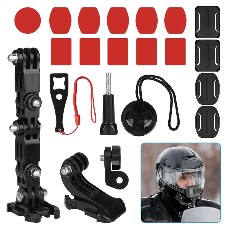 Helmet Chin Mount Kit For GoPro Sports Camera Accessories For Cycle Motorcycle 7