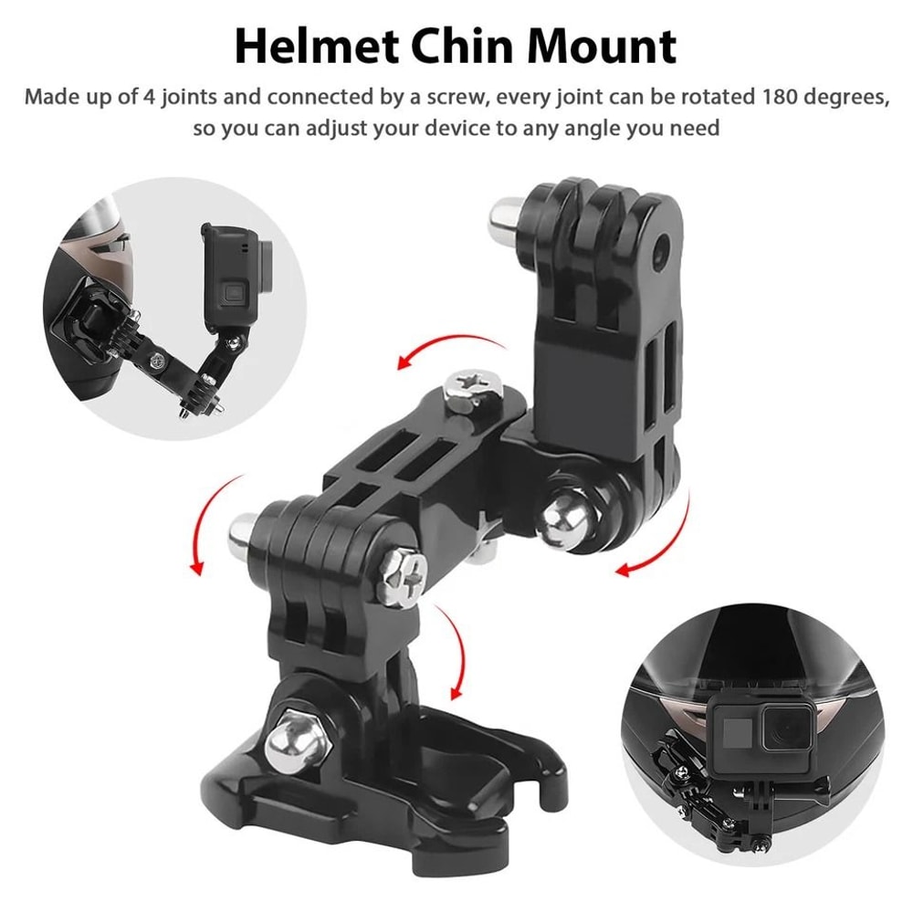 Helmet Chin Mount Kit For GoPro Sports Camera Accessories For Cycle Motorcycle 6