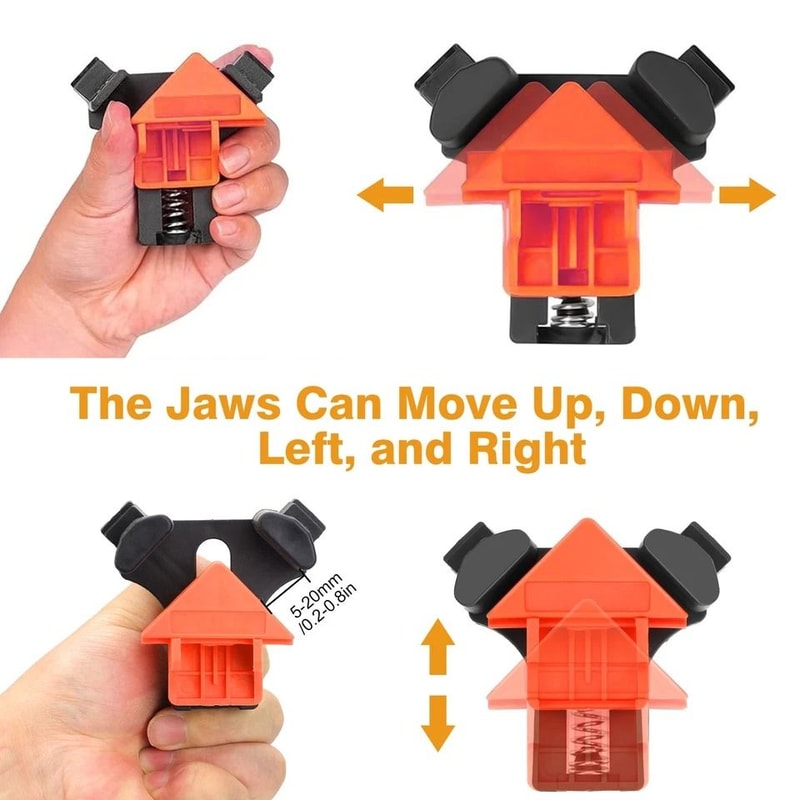 Right Angle Corner Clamp For Woodworking Adjustable Durable Woodworking Tool For 90 Joints And DIY 3