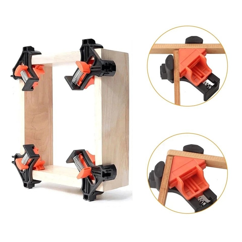 Right Angle Corner Clamp For Woodworking Adjustable Durable Woodworking Tool For 90 Joints And DIY 4