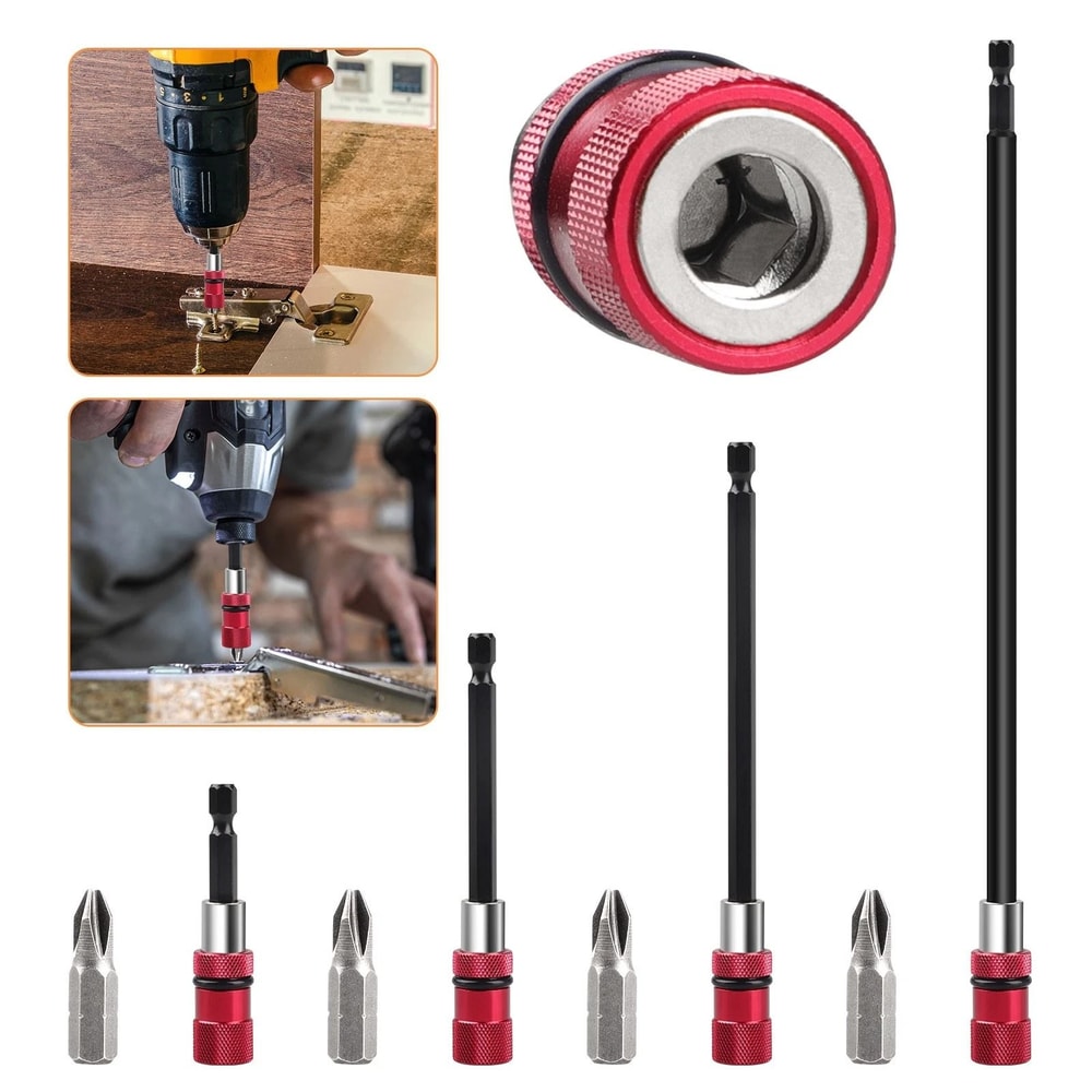 Drill Extension Bit Holder With Quick Release Magnetic 7
