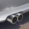Universal Dual Exhaust Tip Muffler Stainless Steel Round Design ClampOn Installation 0