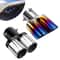 Universal Dual Exhaust Tip Muffler Stainless Steel Round Design ClampOn Installation 3