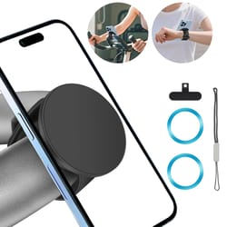 magnetic phone holder for stroller, gym, cart & bike – versatile mount with adjustable strap