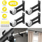 Heavy Duty Aluminum Alloy Curtain Rod Bracket Durable Drapery Holder For Window Frames 6