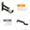 Heavy Duty Aluminum Alloy Curtain Rod Bracket Durable Drapery Holder For Window Frames 3