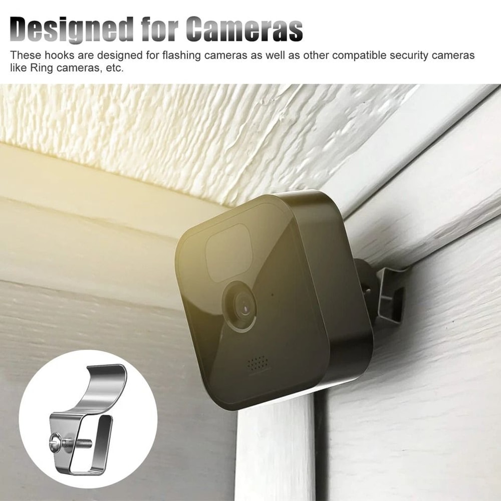 Heavy Duty Siding Clips For Outdoor Cameras No Holes Easy Mounting For Blink And Ring 4