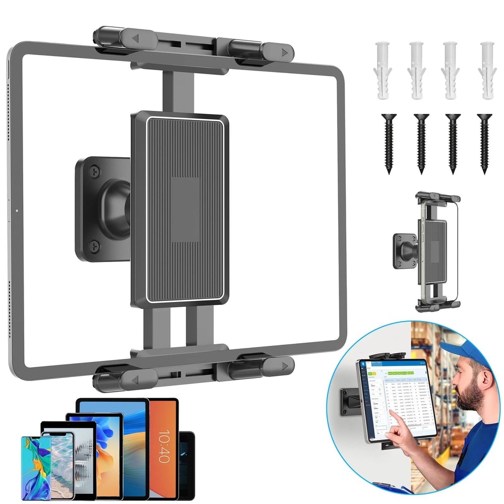 Universal Tablet Phone Wall Mount Holder Adjustable 1