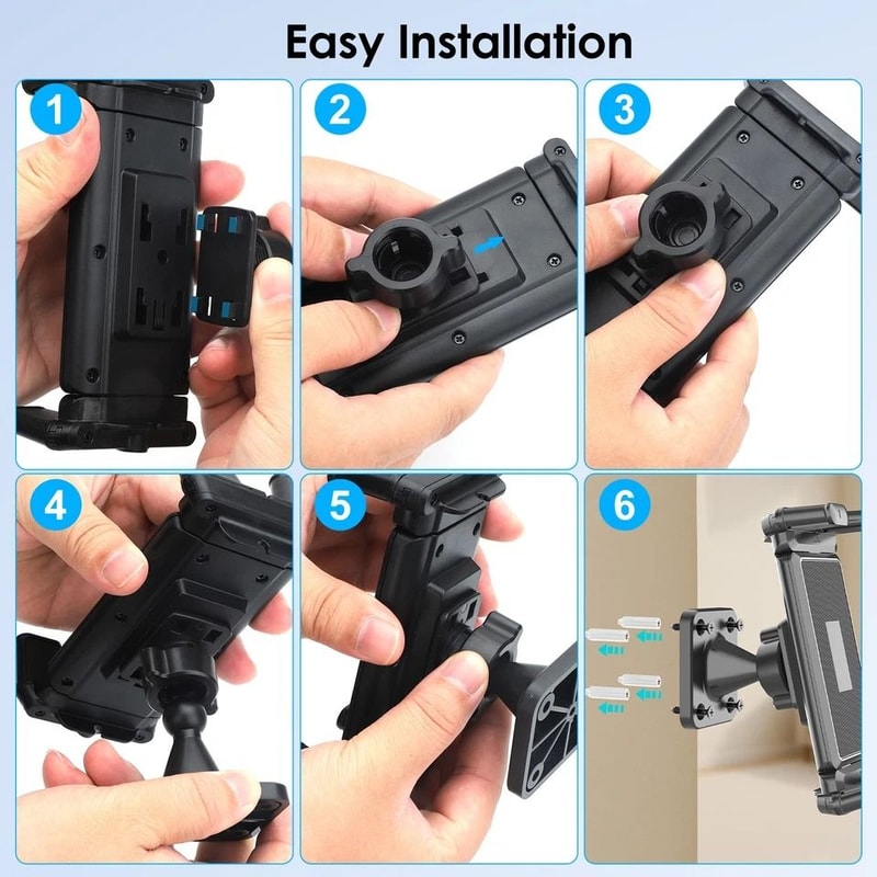 Universal Tablet Phone Wall Mount Holder Adjustable 4