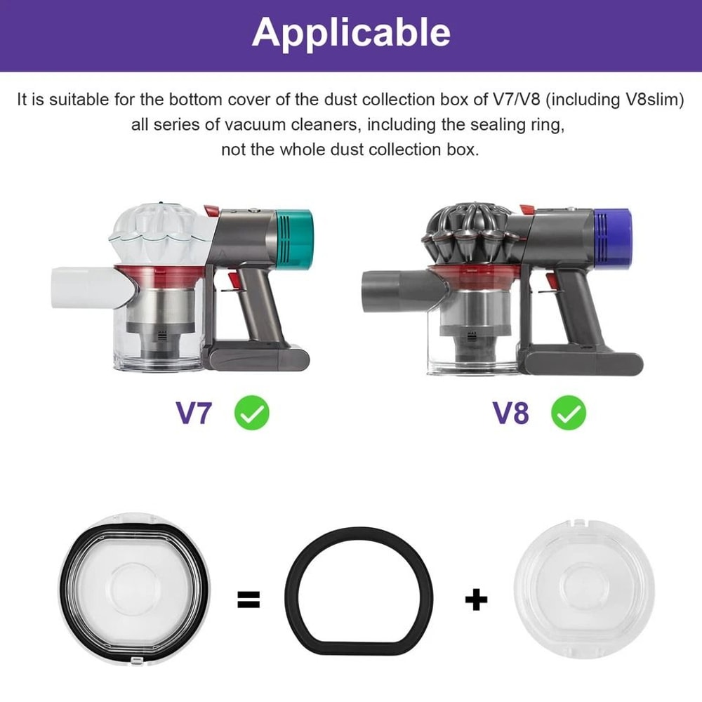 Bin Lid Cap For Vacuum Cleaner Replacement Cover With Sealing Ring 3