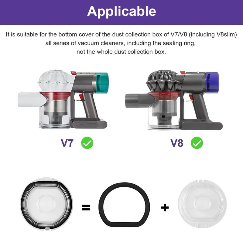 Bin Lid Cap For Vacuum Cleaner Replacement Cover With Sealing Ring 3